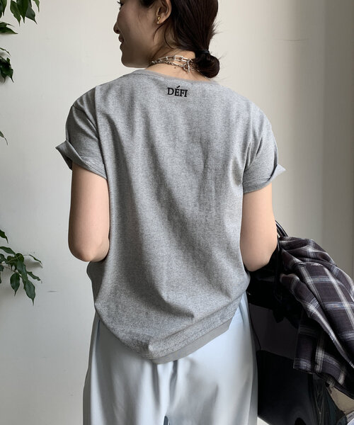 tシャツ DビジューTEE レディース VIBIN ビジュースタッズ ショートTシャツ[品番：MKSW0057618