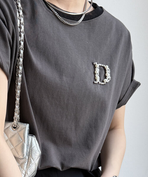 DビジューTEE（Tシャツ/カットソー）｜DouDou（ドゥドゥ）の