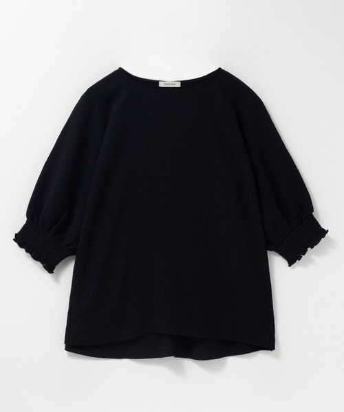 Howdy Marie（ハウディ―マリー）の「Howdy Marie 袖ゴムシャーリングプルオーバー（Tシャツ/カットソー・レディース・ブルーグリーン/ベージュ/ブラック・L/M）」の22枚目の写真