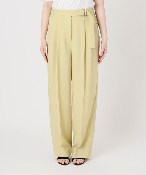 SLOBE IENA（スローブイエナ）の「《接触冷感/吸水速乾/UV機能》ウォッシャブルベルテットイージーパンツ（その他パンツ・レディース・ホワイト/ネイビー/イエロー・36/38）」の19枚目の写真