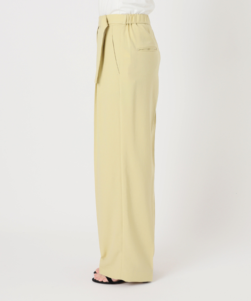 SLOBE IENA（スローブイエナ）の「《接触冷感/吸水速乾/UV機能》ウォッシャブルベルテットイージーパンツ（その他パンツ・レディース・ホワイト/ネイビー/イエロー・36/38）」の18枚目の写真