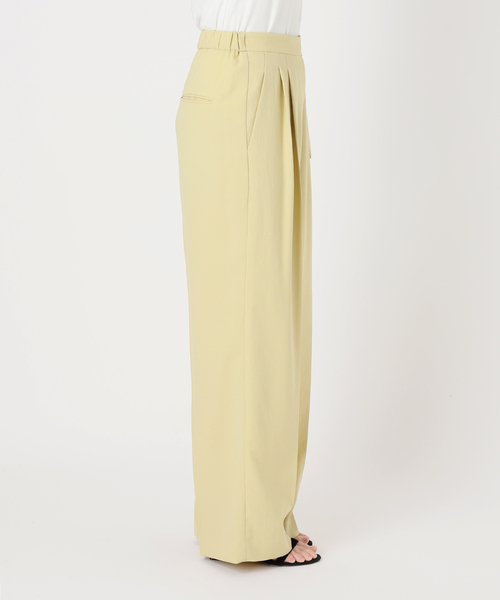 SLOBE IENA（スローブイエナ）の「《接触冷感/吸水速乾/UV機能》ウォッシャブルベルテットイージーパンツ（その他パンツ・レディース・ホワイト/ネイビー/イエロー・36/38）」の16枚目の写真