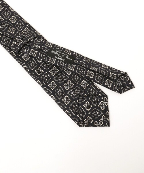 未使用 期間限定お値下げ 英伊 HOLLIDAY & BROWN ブラック小紋 セール】Holliday & Brown / シルク 小紋柄 ネクタイ（ネクタイ