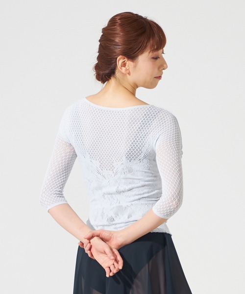 CHACOTT - チャコット♪大人気ノーソーイングニット 白 M ノーソーイングニット】キシリトールボートネックトップ（ニット