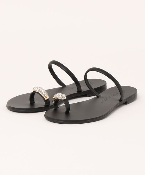 NICOLAS LAINAS（ニコラスライナス）の「【NICOLAS LAINAS】フラットトングサンダル（サンダル・レディース・シルバー/ブラック×ゴールド/ゴールド・37/38/36）」の14枚目の写真