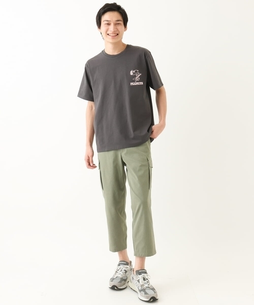 MK MICHEL KLEIN HOMME （エムケーミッシェルクランオム）の「【洗える / 快適高通気素材 】リネアーストレッチクロップドパンツ（その他パンツ・メンズ・ミント/カーキ・46/50/48）」の4枚目の写真