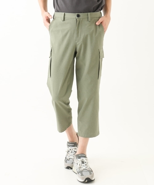 MK MICHEL KLEIN HOMME （エムケーミッシェルクランオム）の「【洗える / 快適高通気素材 】リネアーストレッチクロップドパンツ（その他パンツ・メンズ・ミント/カーキ・46/50/48）」の5枚目の写真