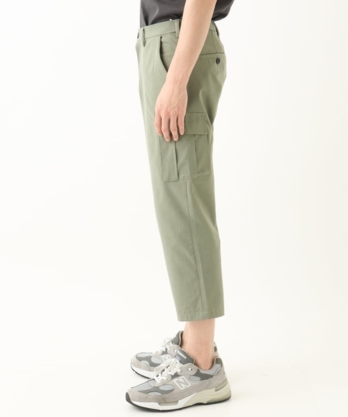 MK MICHEL KLEIN HOMME （エムケーミッシェルクランオム）の「【洗える / 快適高通気素材 】リネアーストレッチクロップドパンツ（その他パンツ・メンズ・ミント/カーキ・46/50/48）」の7枚目の写真