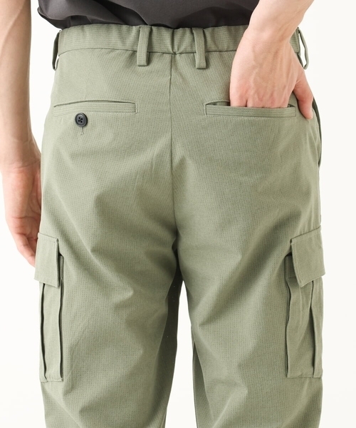 MK MICHEL KLEIN HOMME （エムケーミッシェルクランオム）の「【洗える / 快適高通気素材 】リネアーストレッチクロップドパンツ（その他パンツ・メンズ・ミント/カーキ・46/50/48）」の9枚目の写真