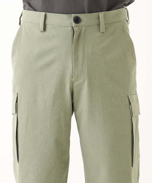 MK MICHEL KLEIN HOMME （エムケーミッシェルクランオム）の「【洗える / 快適高通気素材 】リネアーストレッチクロップドパンツ（その他パンツ・メンズ・ミント/カーキ・46/50/48）」の10枚目の写真