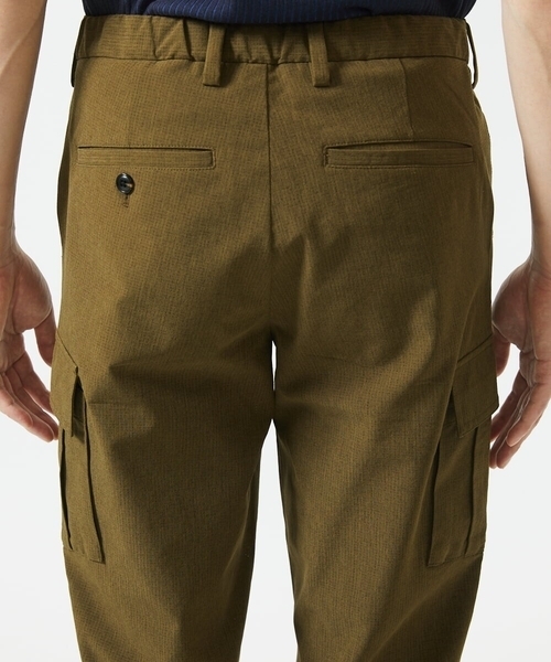 MK MICHEL KLEIN HOMME （エムケーミッシェルクランオム）の「【洗える / 快適高通気素材 】リネアーストレッチクロップドパンツ（その他パンツ・メンズ・ミント/カーキ・46/50/48）」の20枚目の写真