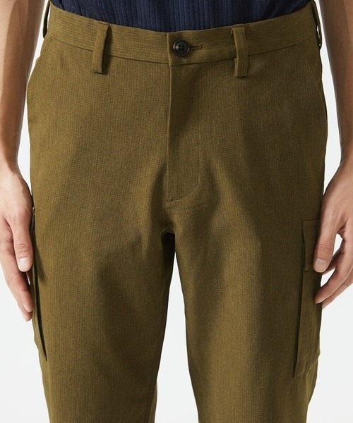 MK MICHEL KLEIN HOMME （エムケーミッシェルクランオム）の「【洗える / 快適高通気素材 】リネアーストレッチクロップドパンツ（その他パンツ・メンズ・ミント/カーキ・46/50/48）」の21枚目の写真