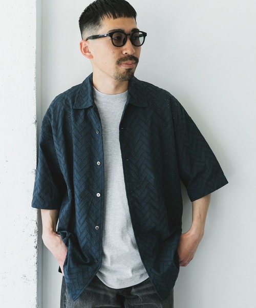 【オープニング 大放出セール】 カラミショートスリーブシャツ（シャツ/ブラウス）｜URBAN ウェア・シャツ