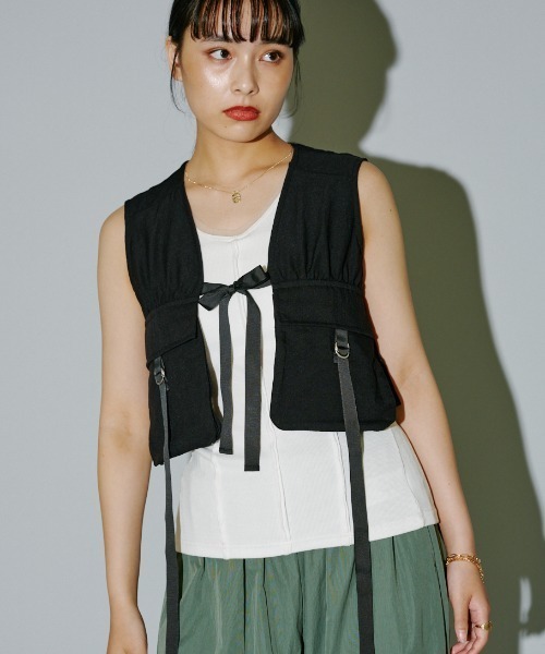 ☆美品☆TODAYFUL ショートベスト ブラック