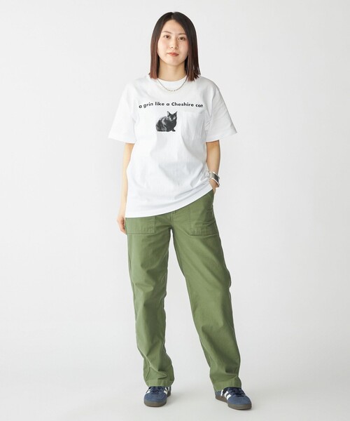 SHIPS(シップス)の「【WEB限定/SHIPS別注】Regency Works: キャット ポケット Tシャツ(Tシャツ/カットソー・メンズ・ライトホワイト/ホワイト/ホワイト系その他/ストーン・MEDIUM/LARGE/X-LARGE)」の7枚目の写真