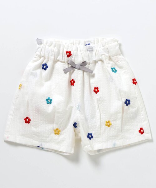 刺繍入りショートパンツ - クリーム | ZARA Japan / 日本