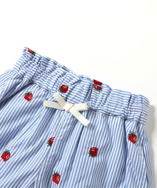 セール】【セットアップ可/ジュニア対応】いちご・フラワー柄刺繍