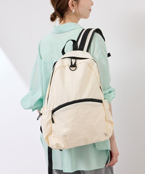 ROPE' PICNIC（ロペピクニック）の「【はっ水】キャリーオン可能サイドドロストポケットリュック（バックパック/リュック・レディース・キナリ/ブラック・FREE）」の18枚目の写真