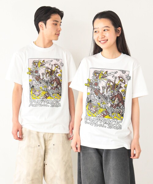 Ray BEAMS（レイビームス）の「〈WOMEN〉FUJI ROCK FESTIVAL'25 / Dwiky KA Foreverock T-SHIRT（Tシャツ/カットソー・レディース・ホワイト・SMALL）」の10枚目の写真