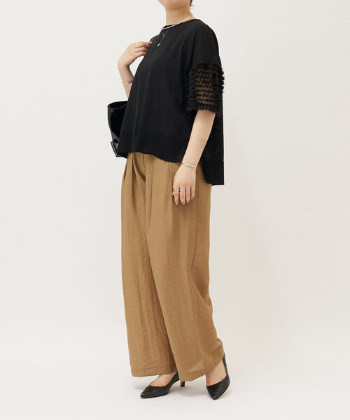 LIVETART(リヴェタート)の「袖フリルニット(ニット/セーター・レディース・ブラック・FREE)」の22枚目の写真