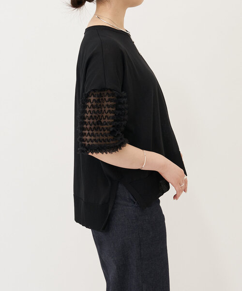 LIVETART(リヴェタート)の「袖フリルニット(ニット/セーター・レディース・ブラック・FREE)」の16枚目の写真