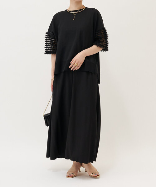 LIVETART(リヴェタート)の「袖フリルニット(ニット/セーター・レディース・ブラック・FREE)」の18枚目の写真