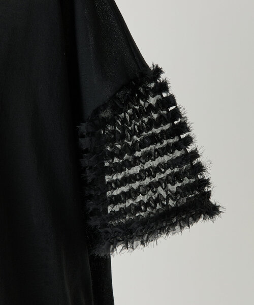 LIVETART(リヴェタート)の「袖フリルニット(ニット/セーター・レディース・ブラック・FREE)」の7枚目の写真