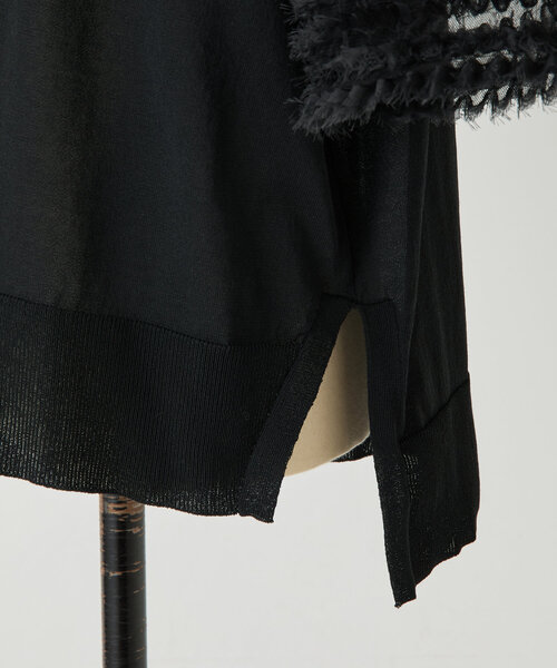 LIVETART(リヴェタート)の「袖フリルニット(ニット/セーター・レディース・ブラック・FREE)」の8枚目の写真