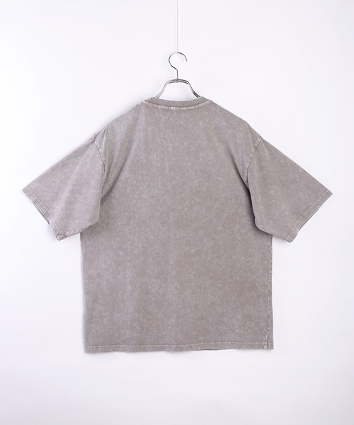 WESTSEA(ウエストシー)の「ブラックデニムワッペン × ケミカル加工 半袖ビッグT(Tシャツ/カットソー・メンズ・グレー/スミクロ/グレー系その他/ブラック系その他・L/M)」の6枚目の写真