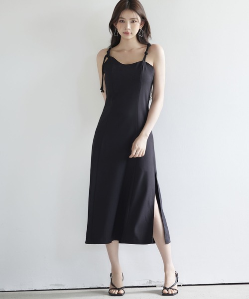 アシンメトリーネック キャミワンピース【ZOZOTOWN限定アイテム