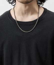 HARIM | HARIM ハリム / SQUARE BLOCK CHAIN LONG NECKLACE シルバー925スクエアブロックチェーンロングネックレス LARGE / HRC018LNC L(ネックレス)