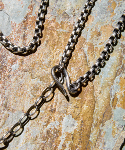HARIM（ハリム）の「HARIM ハリム / SQUARE BLOCK CHAIN LONG NECKLACE シルバー925スクエアブロックチェーンロングネックレス LARGE / HRC018LNC L（ネックレス・メンズ・シルバー・FREE）」の5枚目の写真