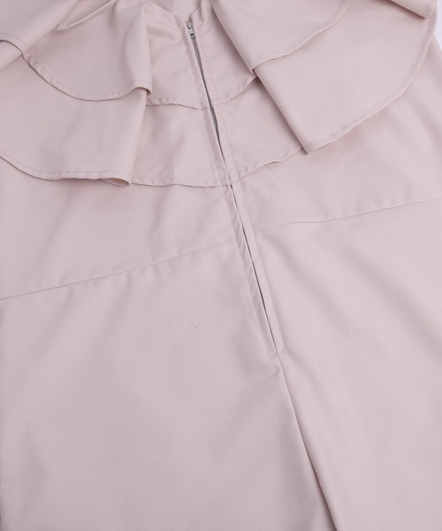 AMELY(エミリー)の「フロントジップオールインワン(つなぎ/オールインワン・レディース・アイボリー/グレー/ブラック/ピンクベージュ・C/L/M)」の16枚目の写真