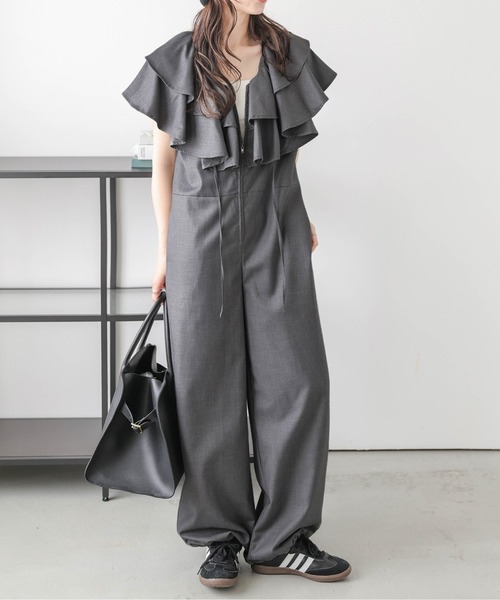 ru様 オールインワン Mグレー Mグレー ファッション ru様 オールインワン Mグレー