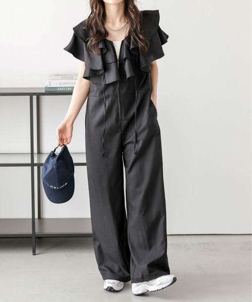 AMELY（エミリー）の「フロントジップオールインワン（つなぎ