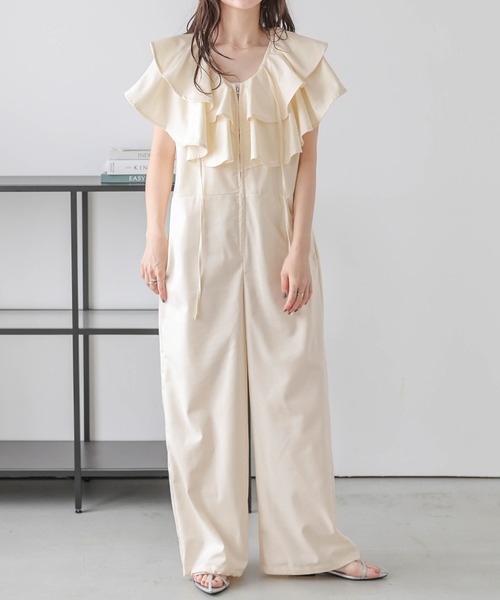 cygne♡ダブルフロントオールインワン(ベージュ) ダブルフロントオールインワン Favu｜Cygne(シーニュ) 公式サイト