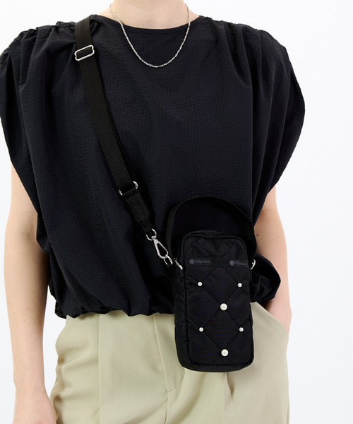 ■LeSportsac■MINI PHONE W PEARLS パール MINI PHONE W PEARLS/スターライトパール / LeSportsac