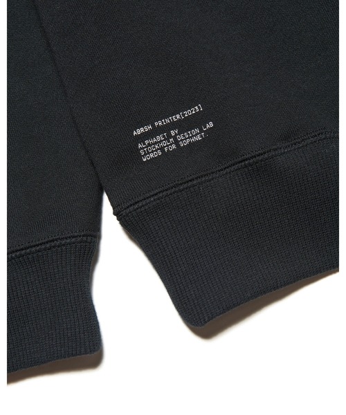SOPHNET.（ソフネット）の「WISDOM. SWEATSHIRT（スウェット・メンズ・ブラック/ホワイト・2/3/4/5/1）」の5枚目の写真