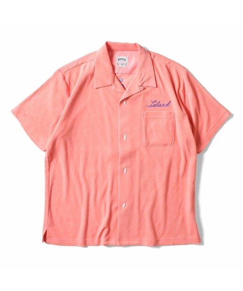 HOUSTON(ヒューストン)の「HOUSTON ヒューストン VIETNAM EMB PILE BOWLING SHIRT ベトジャン 刺繍 パイル ボーリングシャツ / 開襟シャツ(シャツ/ブラウス・メンズ・ブルー/ブラック/ピンク・M/L/XL)」の8枚目の写真
