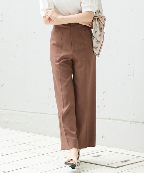 Andemiu(アンデミュウ)の「ポケットハイウエストパンツ576750(その他パンツ・レディース・ブラック/チャコールグレー/ブラウン・SMALL/MEDIUM)」の1枚目の写真