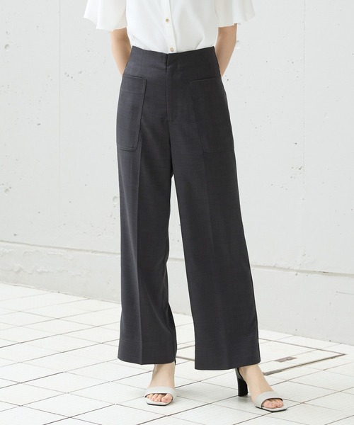 Andemiu(アンデミュウ)の「ポケットハイウエストパンツ576750(その他パンツ・レディース・ブラック/チャコールグレー/ブラウン・SMALL/MEDIUM)」の3枚目の写真