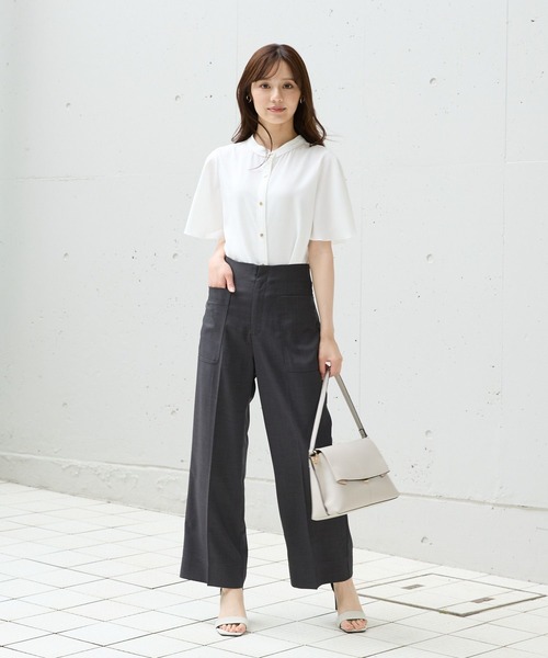 Andemiu(アンデミュウ)の「ポケットハイウエストパンツ576750(その他パンツ・レディース・ブラック/チャコールグレー/ブラウン・SMALL/MEDIUM)」の4枚目の写真