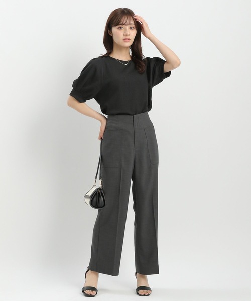 Andemiu(アンデミュウ)の「ポケットハイウエストパンツ576750(その他パンツ・レディース・ブラック/チャコールグレー/ブラウン・SMALL/MEDIUM)」の12枚目の写真