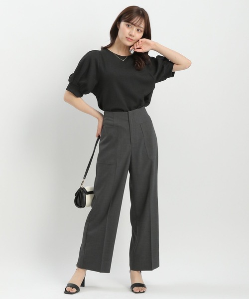 Andemiu(アンデミュウ)の「ポケットハイウエストパンツ576750(その他パンツ・レディース・ブラック/チャコールグレー/ブラウン・SMALL/MEDIUM)」の13枚目の写真