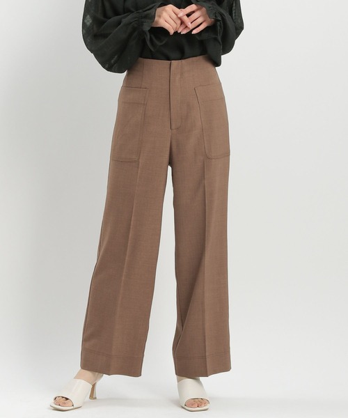 Andemiu(アンデミュウ)の「ポケットハイウエストパンツ576750(その他パンツ・レディース・ブラック/チャコールグレー/ブラウン・SMALL/MEDIUM)」の17枚目の写真