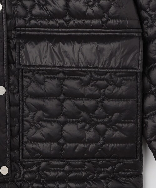 GANNI（ガニー）の「GANNI/ガニー Shiny Quilt Midi Jacket / W0343 / シャイニーキルトミディジャケット（ブルゾン・レディース・ブラック/ブラウン・SMALL）」の8枚目の写真