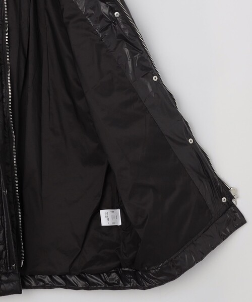 GANNI（ガニー）の「GANNI/ガニー Shiny Quilt Midi Jacket / W0343 / シャイニーキルトミディジャケット（ブルゾン・レディース・ブラック/ブラウン・SMALL）」の3枚目の写真