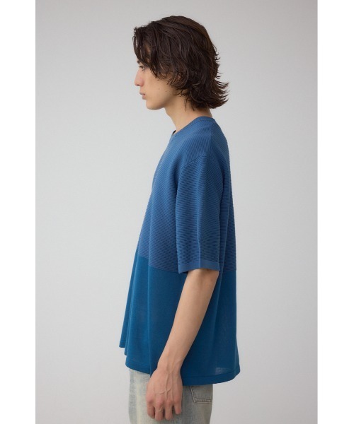 AZUL by moussy(アズールバイマウジー)の「編地切替バイカラーニットトップス(ニット/セーター・メンズ・ホワイト系その他/ブルー系その他/ブラック系その他・MEDIUM/LARGE)」の17枚目の写真