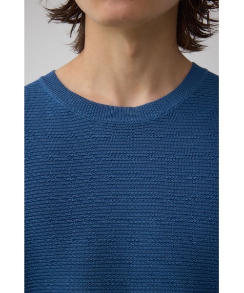 AZUL by moussy(アズールバイマウジー)の「編地切替バイカラーニットトップス(ニット/セーター・メンズ・ホワイト系その他/ブルー系その他/ブラック系その他・MEDIUM/LARGE)」の15枚目の写真