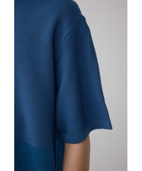 AZUL by moussy(アズールバイマウジー)の「編地切替バイカラーニットトップス(ニット/セーター・メンズ・ホワイト系その他/ブルー系その他/ブラック系その他・MEDIUM/LARGE)」の14枚目の写真